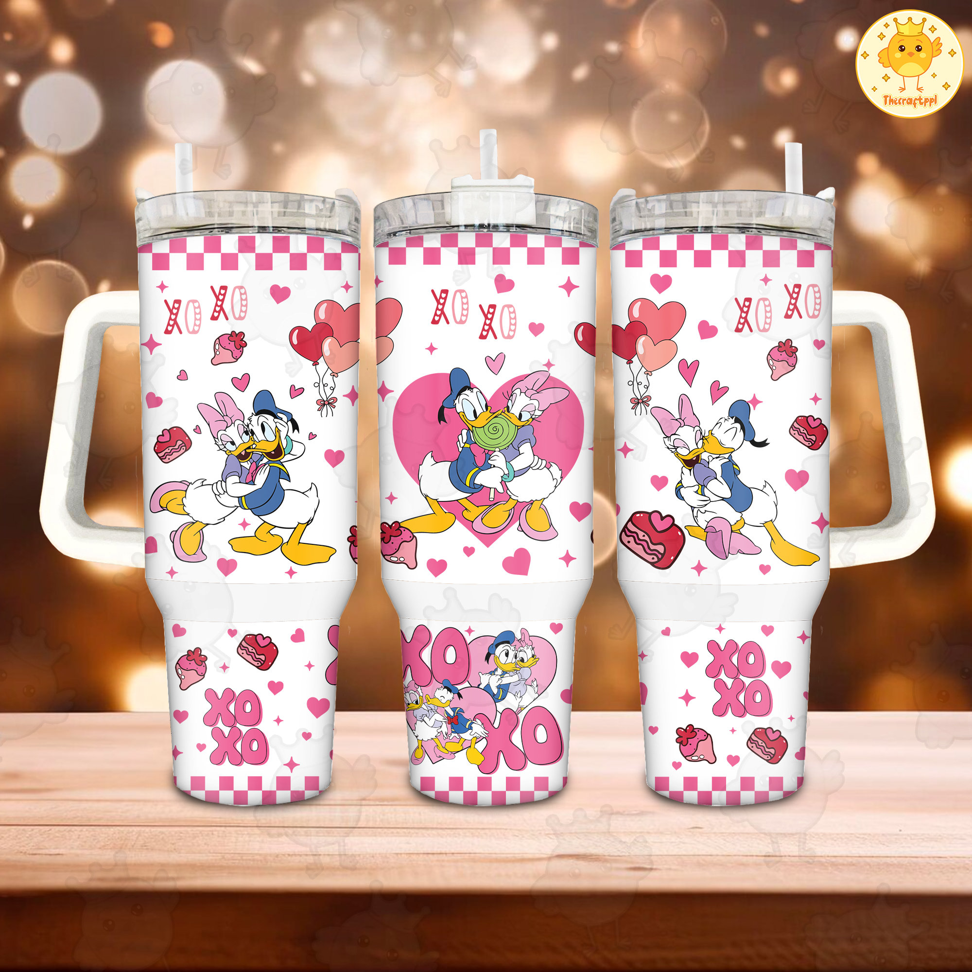 Donald And Daisy Duck Disney Cartoon Custom Stanley Cup 40 oz 30 oz Tumbler With HandleTVC2301892