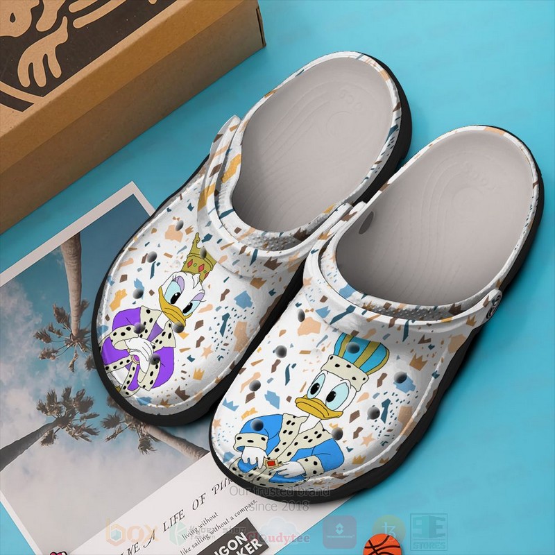Donald Duck Cartoon Crocs Crocband Clogs Shoes Comfortable For Men Women and Kids