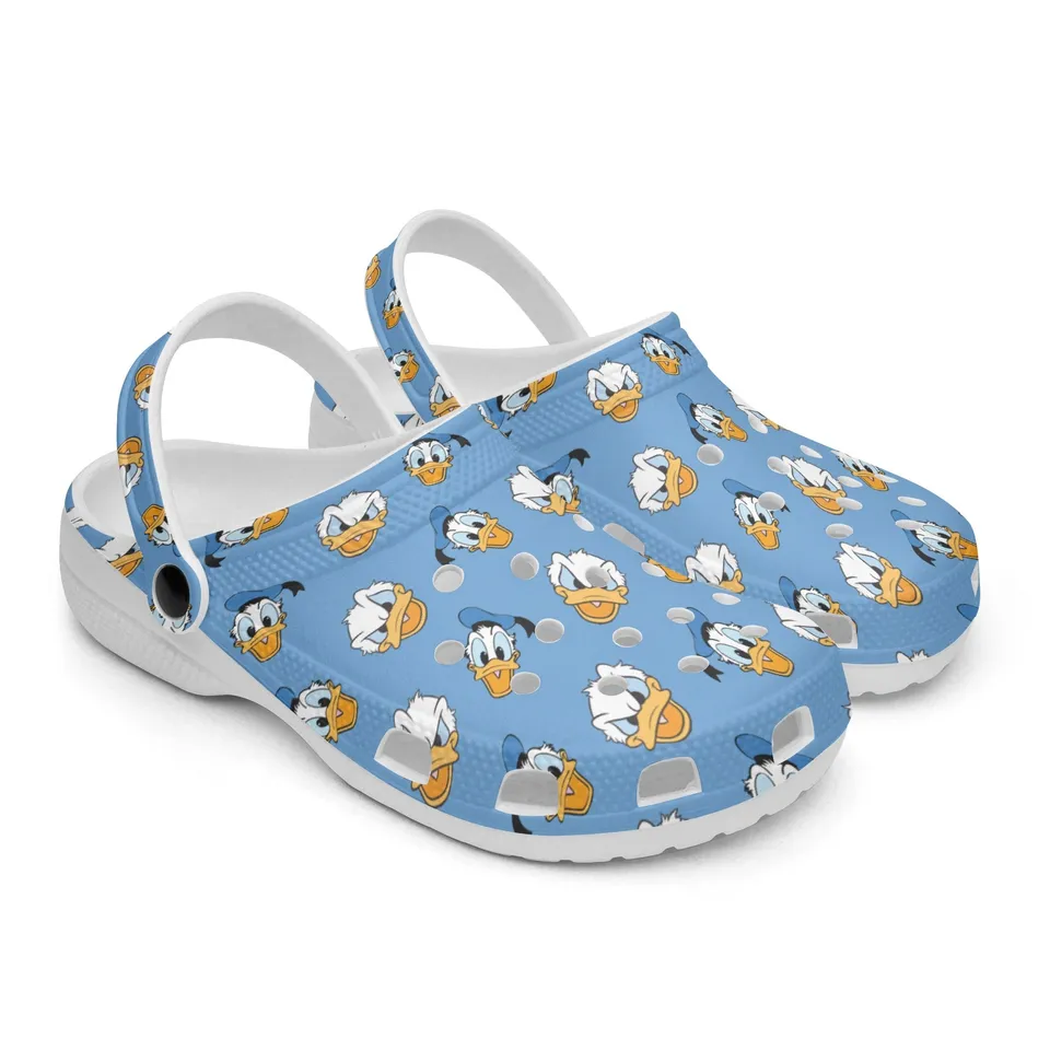 Donald Duck Cartoon Crocs Crocband Clogs Shoes Comfortable For Men Women and Kids - Image 3