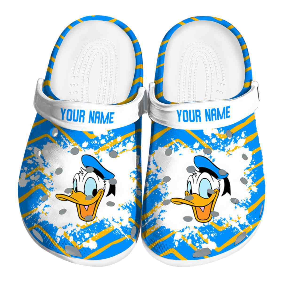 Donald Duck Cartoon Crocs Crocband Clogs Shoes Comfortable For Men Women and Kids