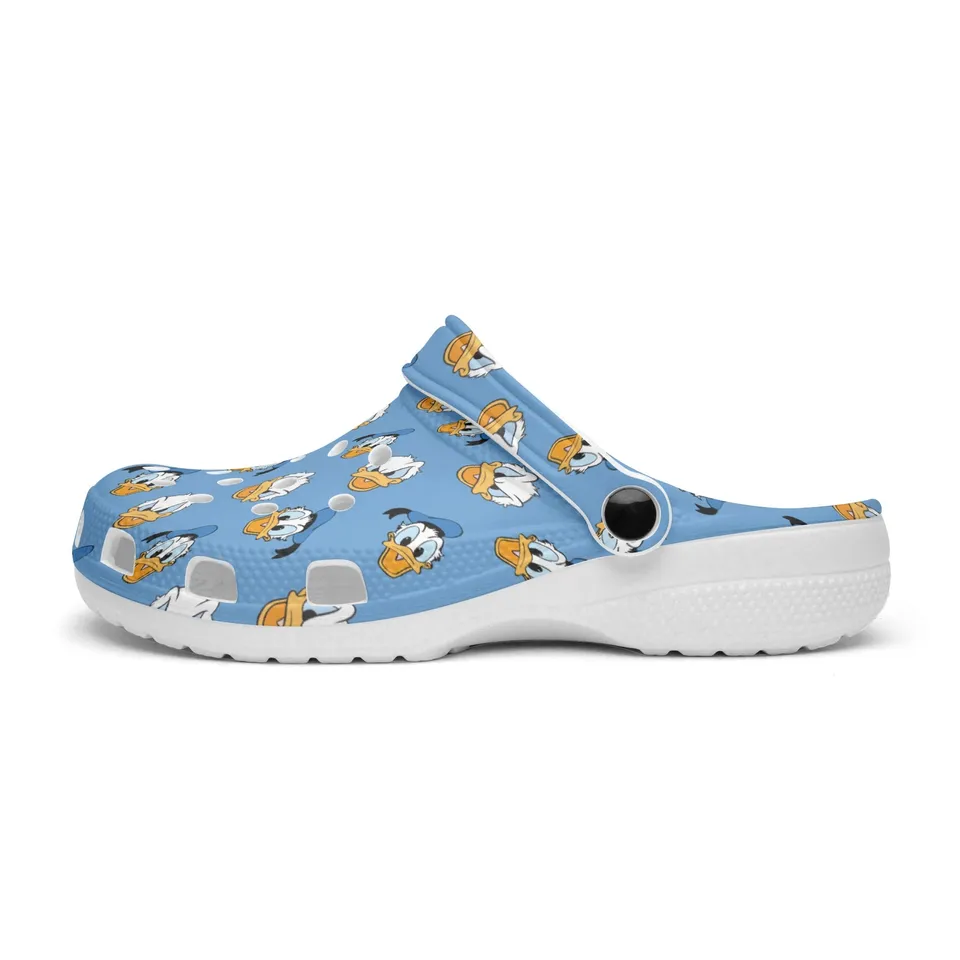 Donald Duck Cartoon Crocs Crocband Clogs Shoes Comfortable For Men Women and Kids - Image 6
