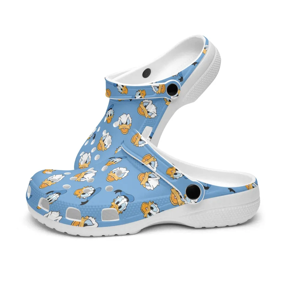 Donald Duck Cartoon Crocs Crocband Clogs Shoes Comfortable For Men Women and Kids - Image 4