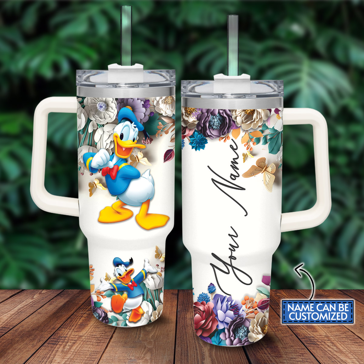 Donald Duck Mickey Mouse And Friends Cartoon Custom Stanley Cup 40 oz 30 oz Tumbler With HandleTVC2301808
