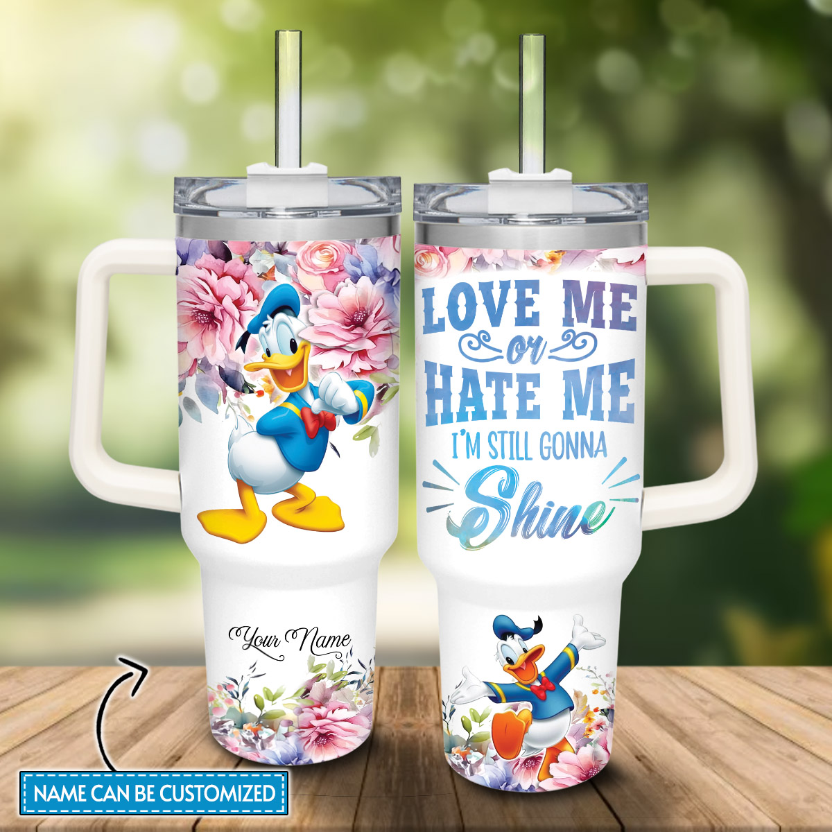 Donald Duck Mickey Mouse And Friends Cartoon Custom Stanley Cup 40 oz 30 oz Tumbler With HandleTVC2301810