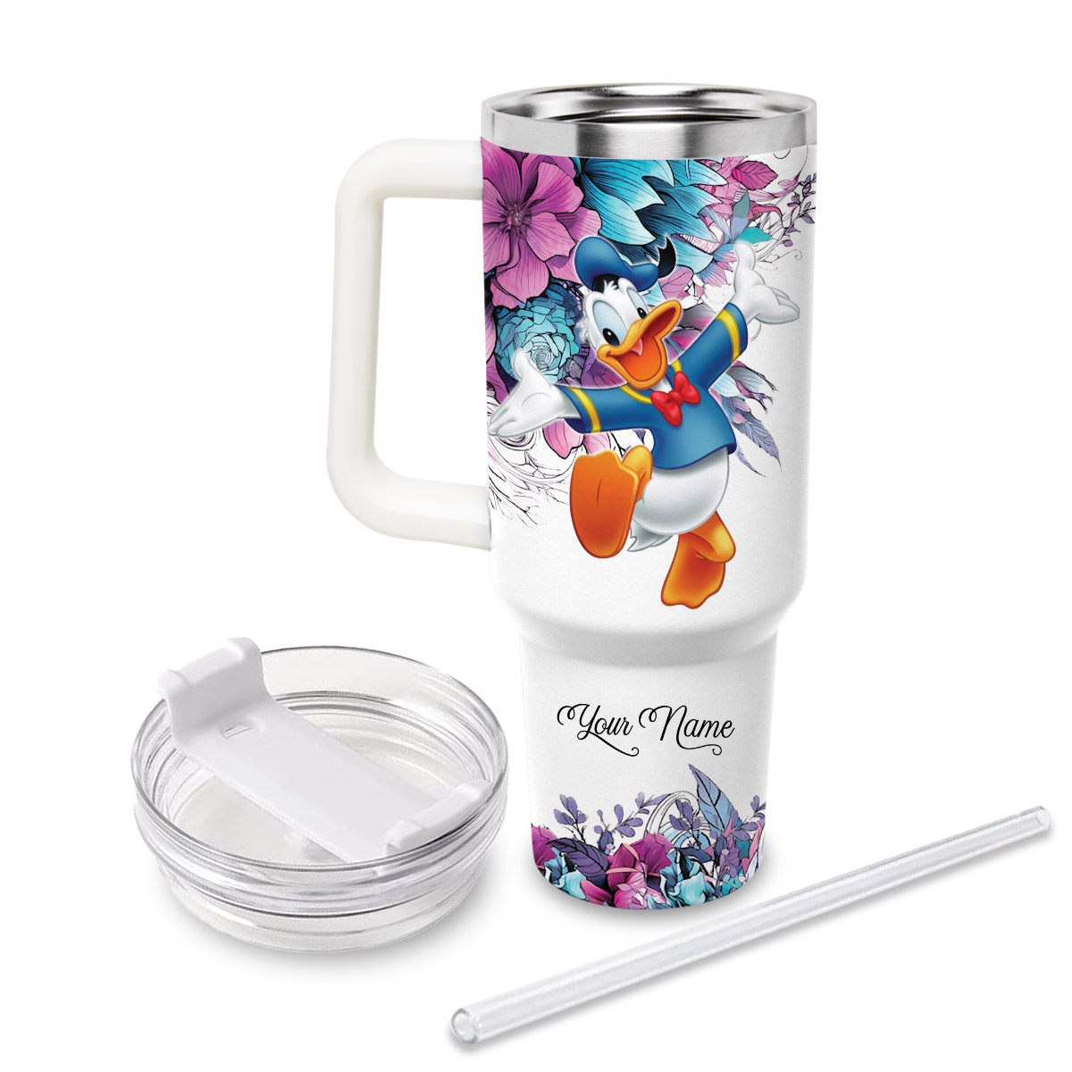 Donald Duck Mickey Mouse And Friends Cartoon Custom Stanley Cup 40 oz 30 oz Tumbler With HandleTVC2301828 - Image 2