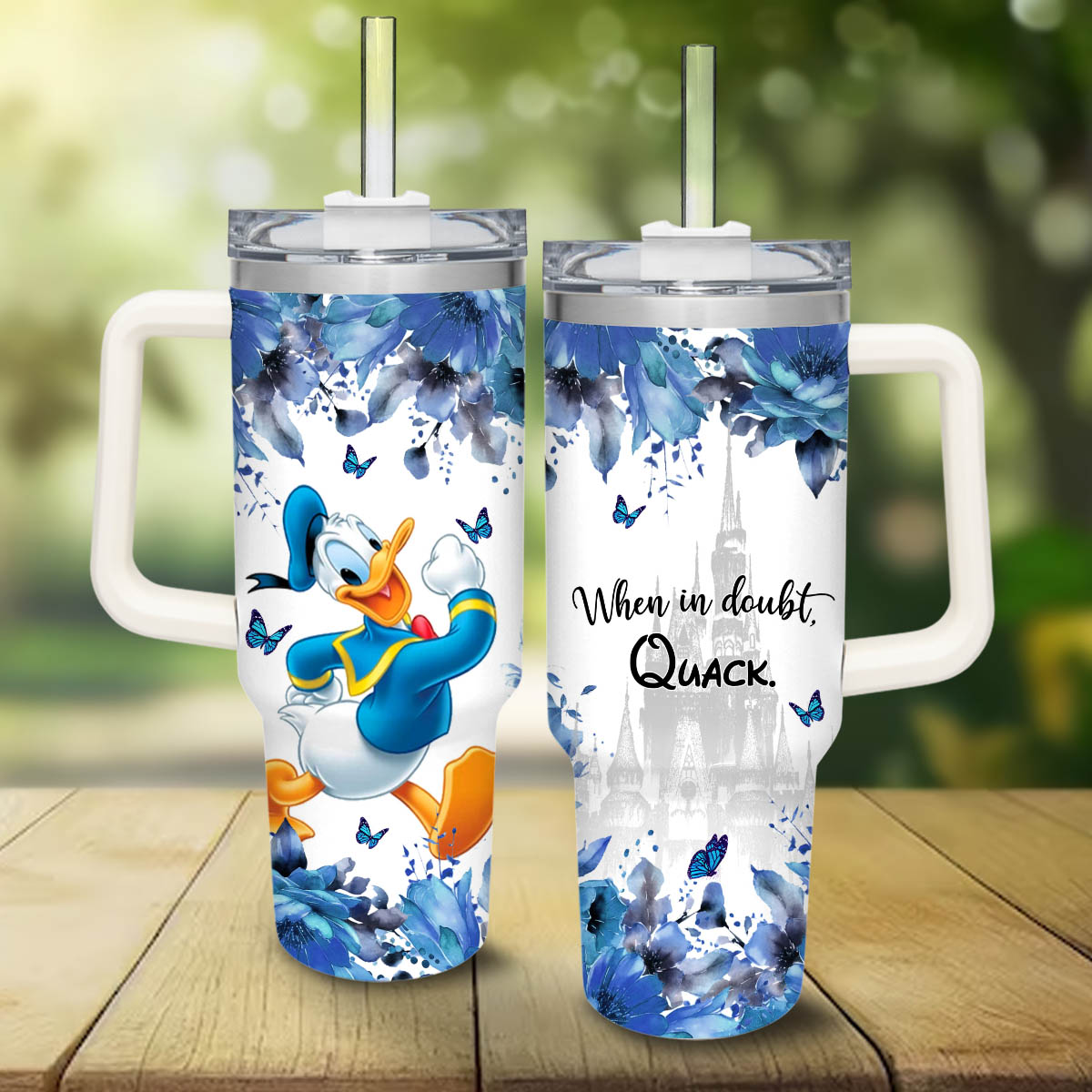 Donald Duck Mickey Mouse And Friends Cartoon Custom Stanley Cup 40 oz 30 oz Tumbler With HandleTVC2301829