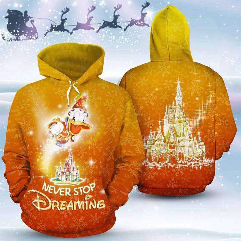 Donald Never Stop Dreaming 3D All Over Print Hoodie, Zip Hoodie