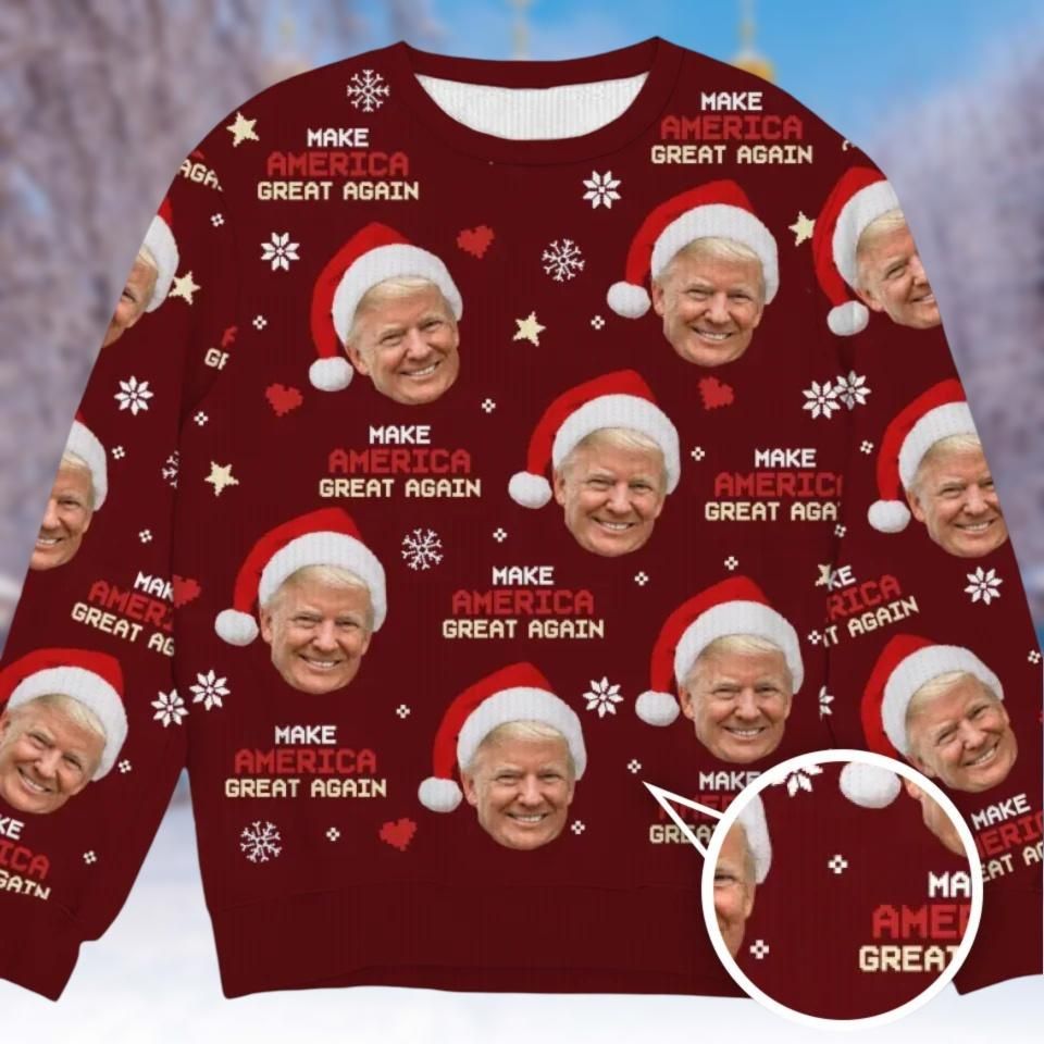 Donald Trump Christmas Sweater, Trump Make Christmas Great Again