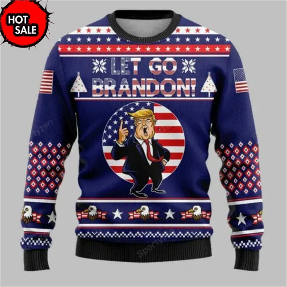 Donald Trump Christmas Ugly Sweater Men Women