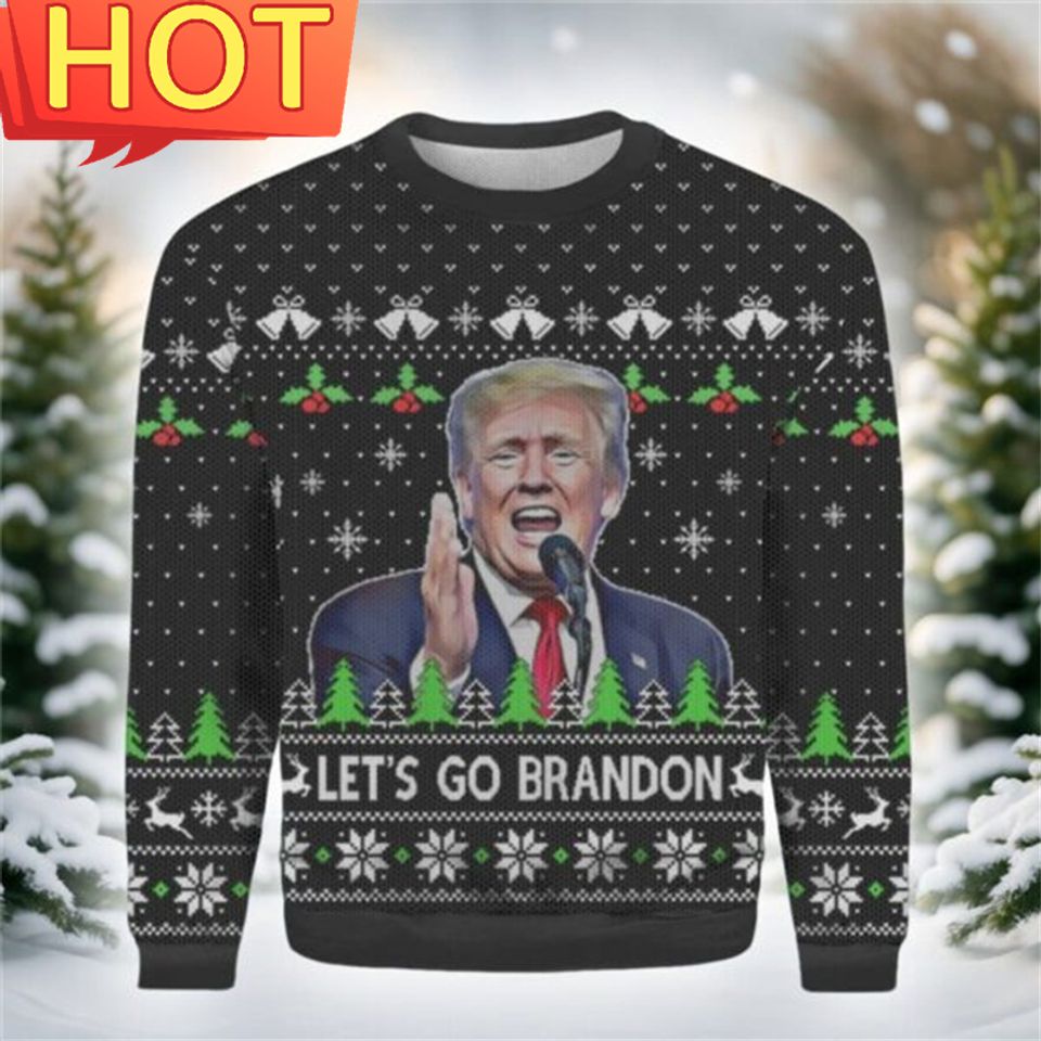 Donald Trump Graphic Ugly Christmas Sweater
