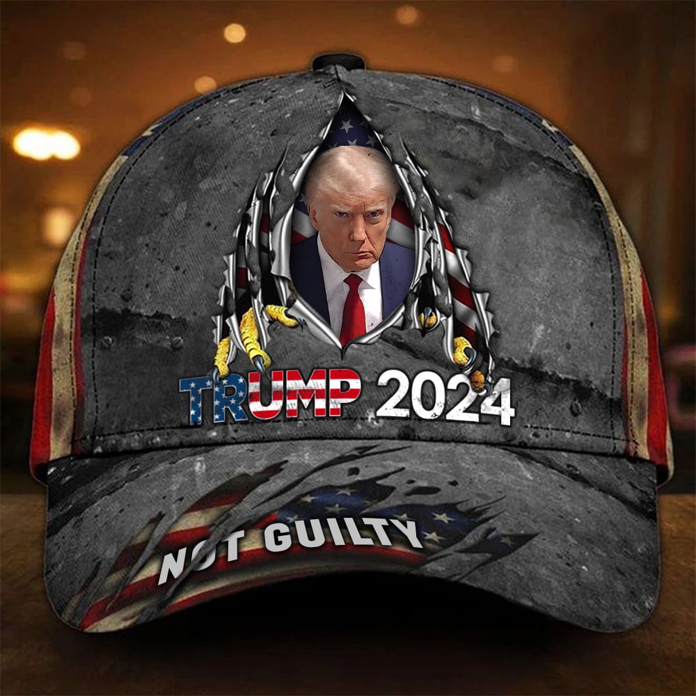 Donald Trump Mugshot Hat Trump 2024 Not Guilty Vintage Old Hats Gifts For MAGA Supporters Trucker Hats Custom Hats Gifts For Men & Women