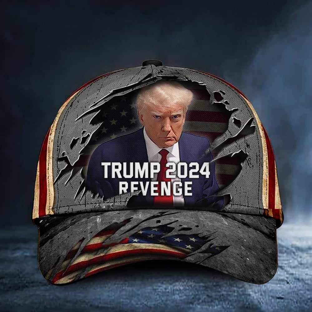 Donald Trump Mugshot Revenge Hat MAGA Hat Trump 2024 Merchandise Gifts For Republicans Trucker Hats Custom Hats Gifts For Men & Women