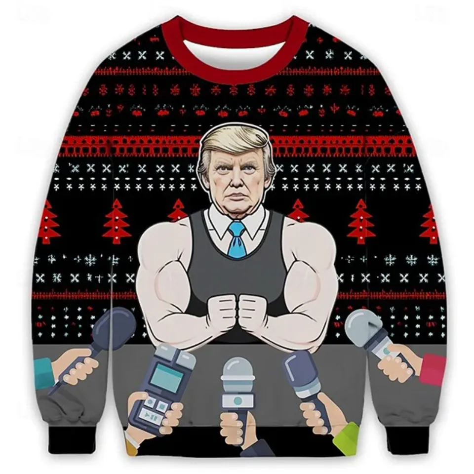 Donald Trump Ugly Christmas Sweater For Men Funny President - Image 8