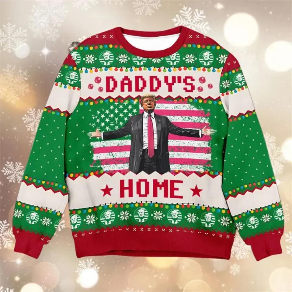 Donald Trump Ugly Christmas Sweater For Men Funny President - Image 2