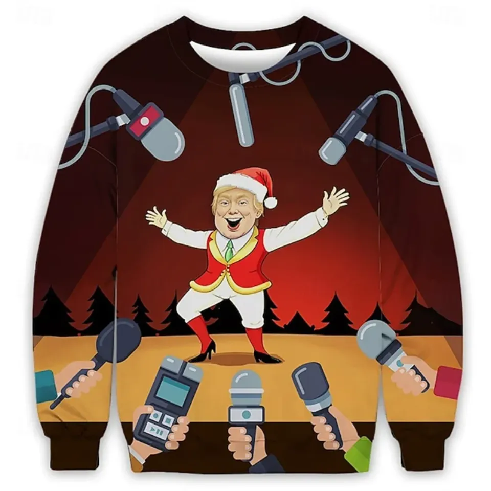 Donald Trump Ugly Christmas Sweater For Men Funny President - Image 9
