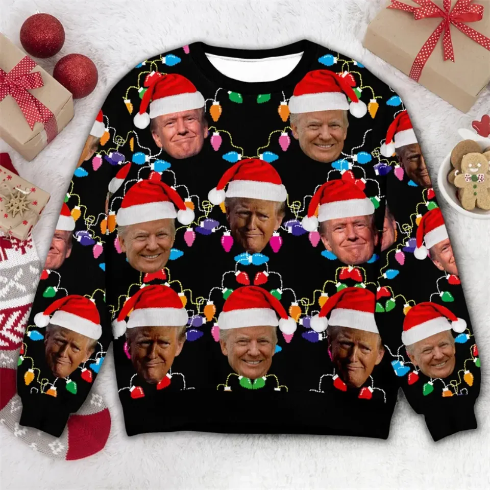 Donald Trump Ugly Christmas Sweater For Men Funny President - Image 5