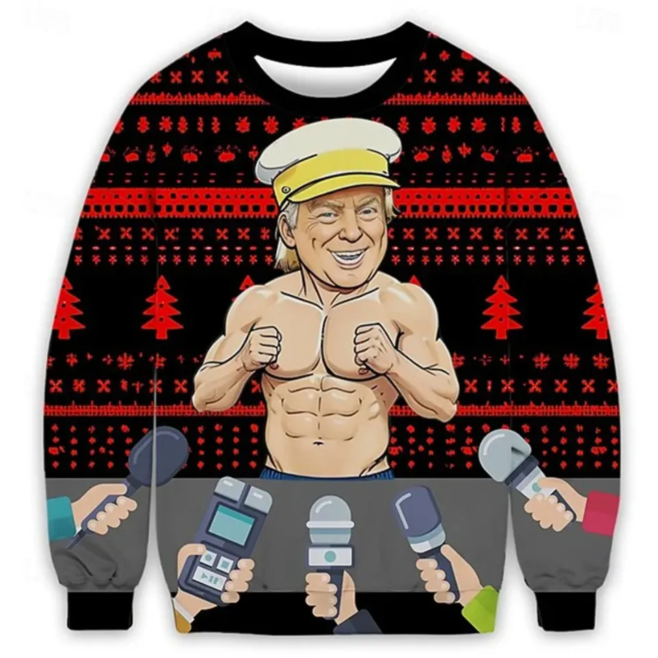 Donald Trump Ugly Christmas Sweater For Men Funny President - Image 7