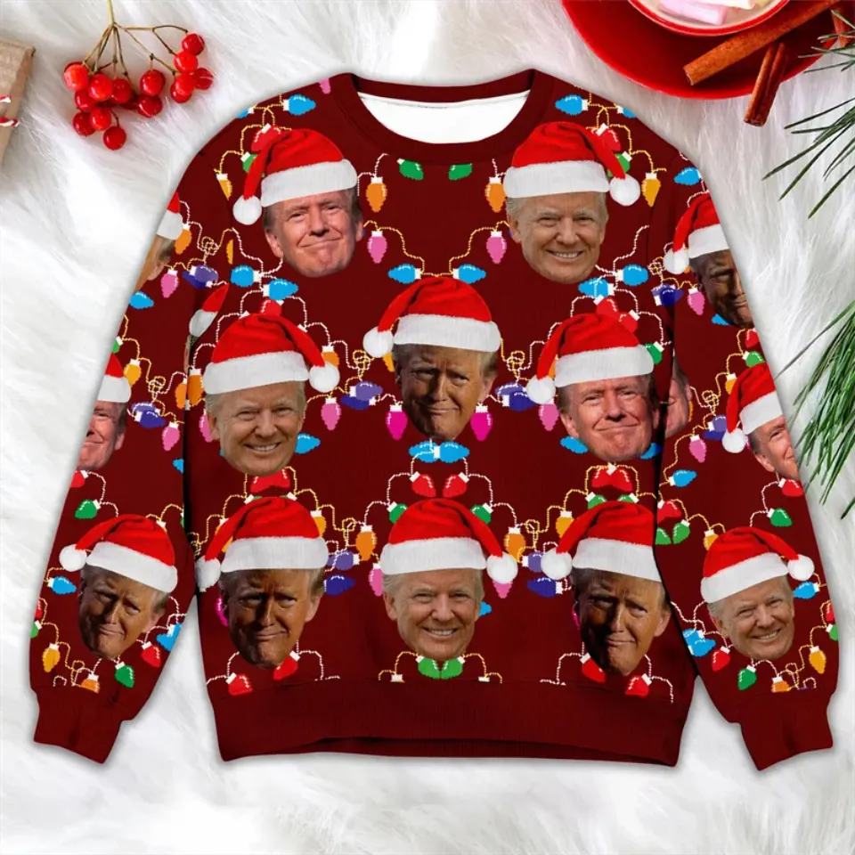 Donald Trump Ugly Christmas Sweater For Men Funny President - Image 10