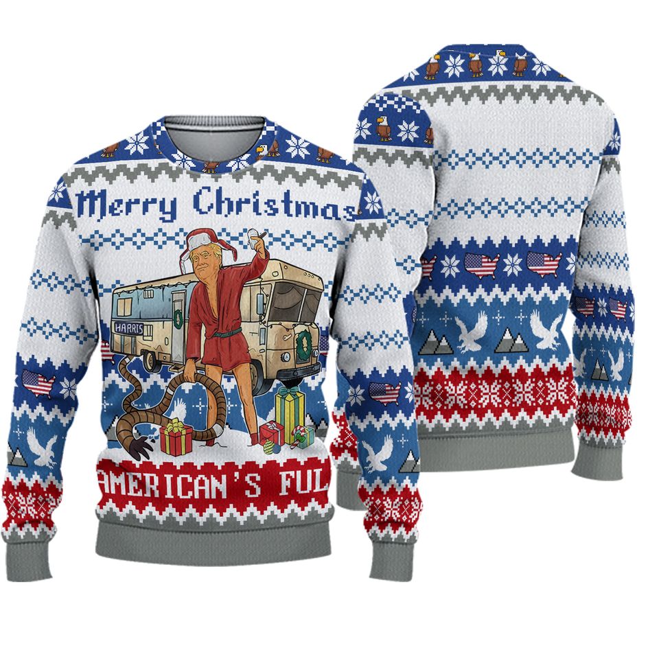 Donald Trump Ugly Christmas Sweater, Trump Christmas Sweater