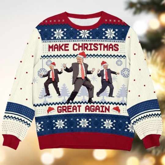 Donald Trump Ugly Christmas Sweaters, Make Christmas Great Again - Image 10