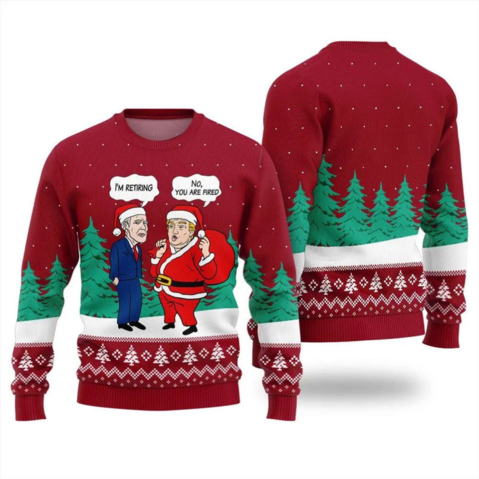 Donald Trump Ugly Sweater For Men Funny Your Are Fired Christmas