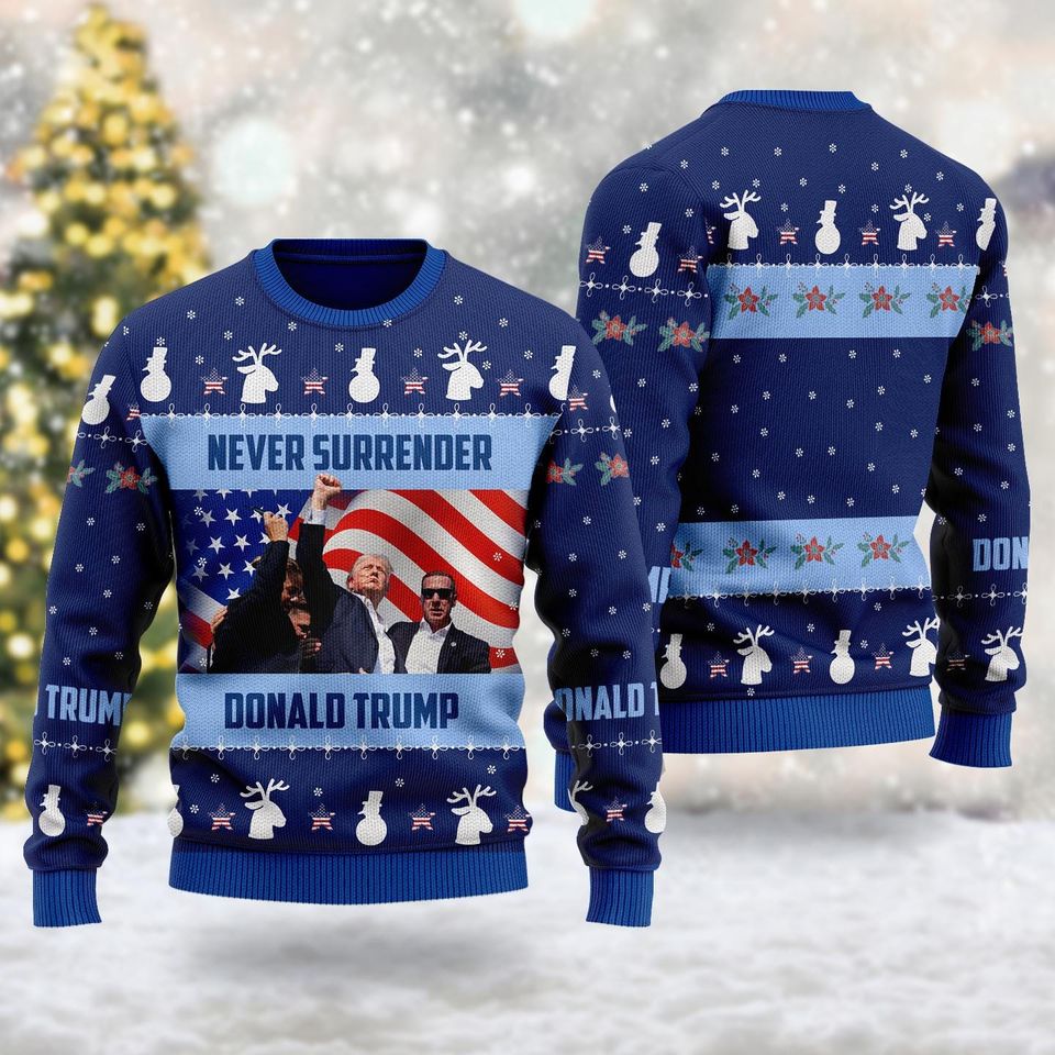 Donald Trump Ugly Sweater Shirt, Make Great Again Trump 2024 Ugly Shirt