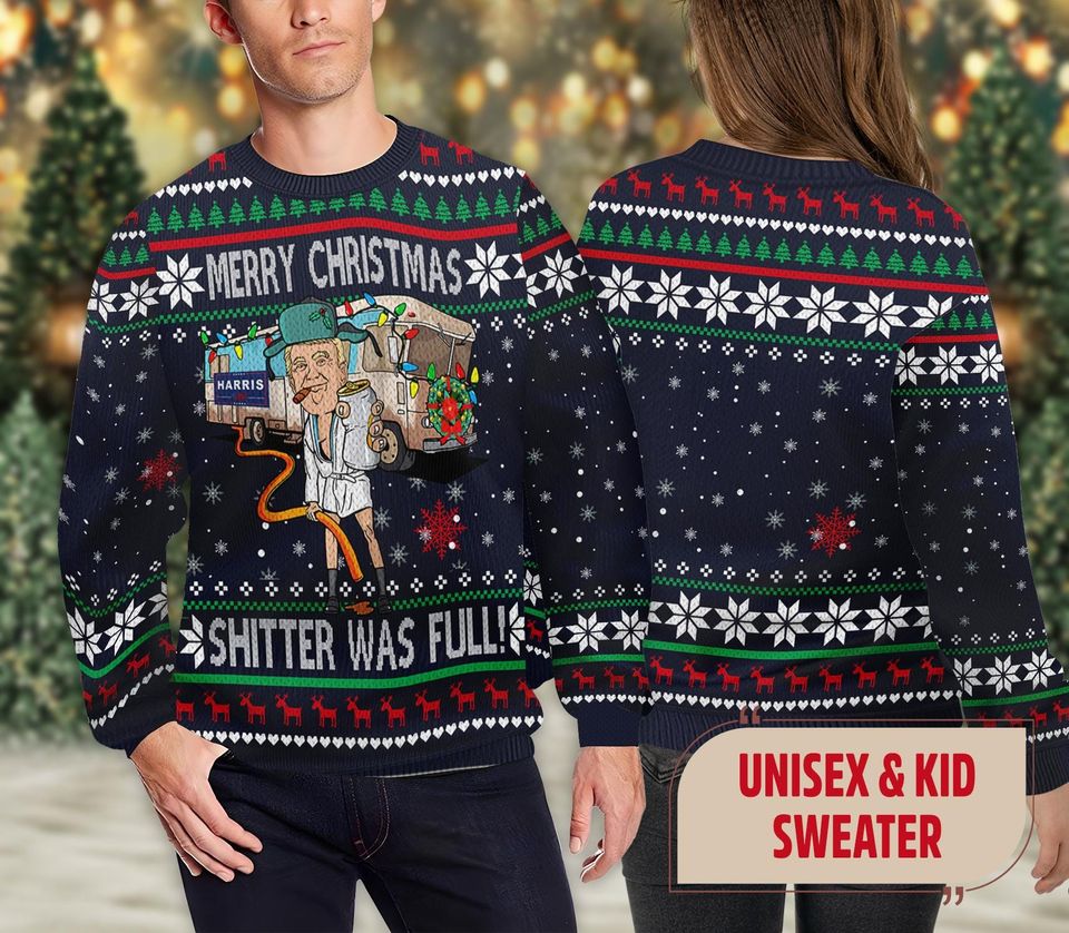 Donald Trump Ugly Xmas Sweater, Funny Trump Christmas Sweatshirt
