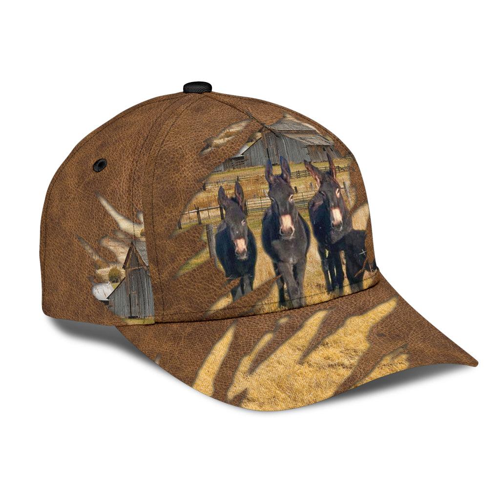 Donkey Classic Cap, Gift for Donkey Lovers Trucker Hats Custom Hats Gifts For Men & Women