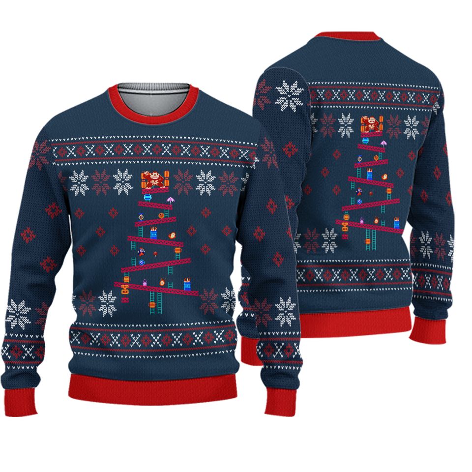 Donkey Kong Ugly Christmas Sweater