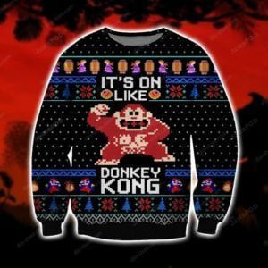 Donkey Kong Ugly Christmas Sweater Adult 3D Funny Matching for family