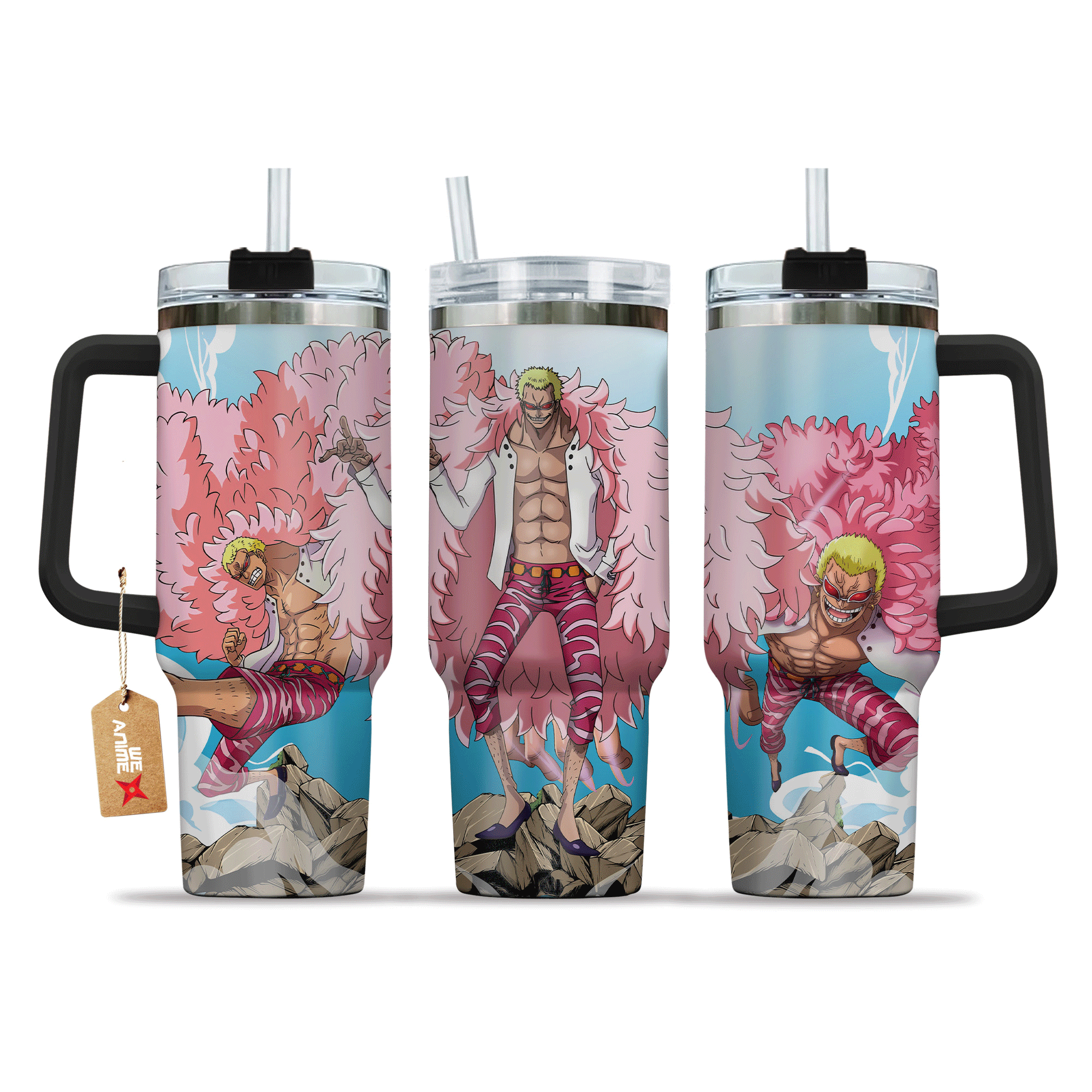 Donquixote Doflamingo One Piece Anime Custom Stanley Cup 40 oz 30 oz Tumbler With HandleTVC2301210
