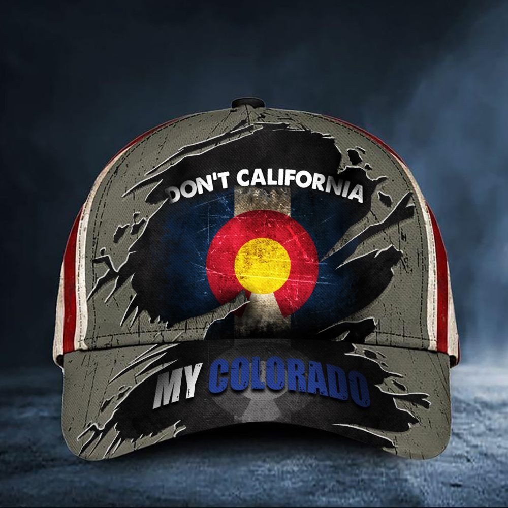 Don't California My Colorado Hat Vintage American Flag Cap For Colorado Men Dad Gift Trucker Hats Custom Hats Gifts For Men & Women