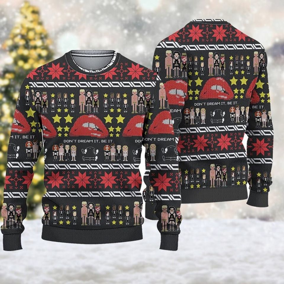 Don't Dream It Be It Sweatshirt, Horror Movie Ugly Christmas Sweater, Christmas Gift
