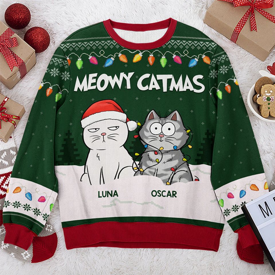 Don't Forget Me Santa - Dog & Cat Personalized Ugly Sweatshirt - Christmas Gift For Pet Owners, Pet Lovers