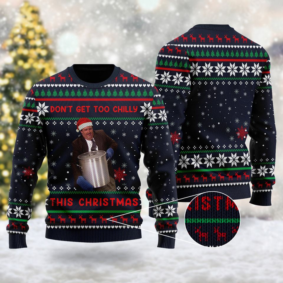 Don't Get Too Chilly This Christmas 3D Sweater