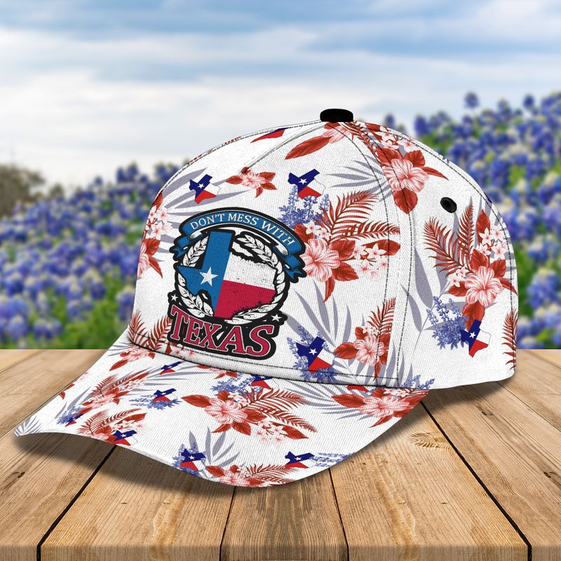 Don'T Mess With Texas Flora Elegant Classic Cap Baseball Cap Trucker Hats Custom Hats Gifts For Men & Women
