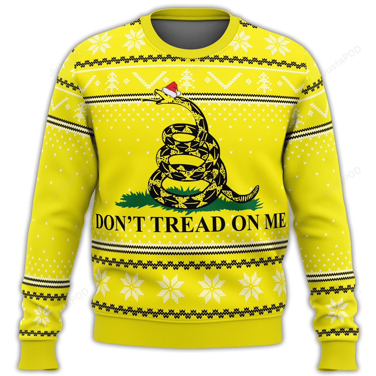 Dont Tread On Me Premium Ugly Christmas Sweater Adult 3D Funny Matching for family