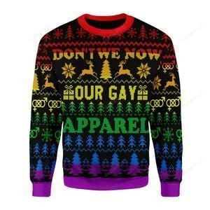 Don'T We Now Our Gay Ugly Christmas Sweater Adult 3D Funny Matching for family