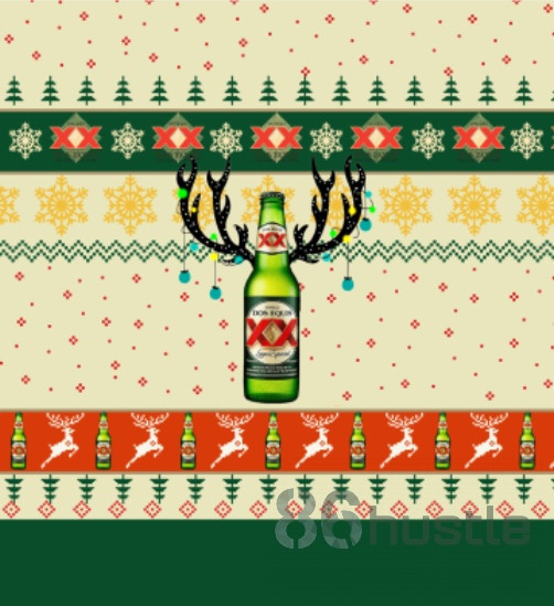 Dos Equis Reinbeer 3D Print Winter Ugly Christmas Sweater Adult 3D Funny Matching for family - Image 2
