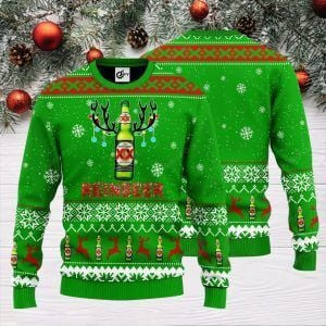 Dos Equis Reinbeer Christmas Ugly Christmas Sweater Adult 3D Funny Matching for family