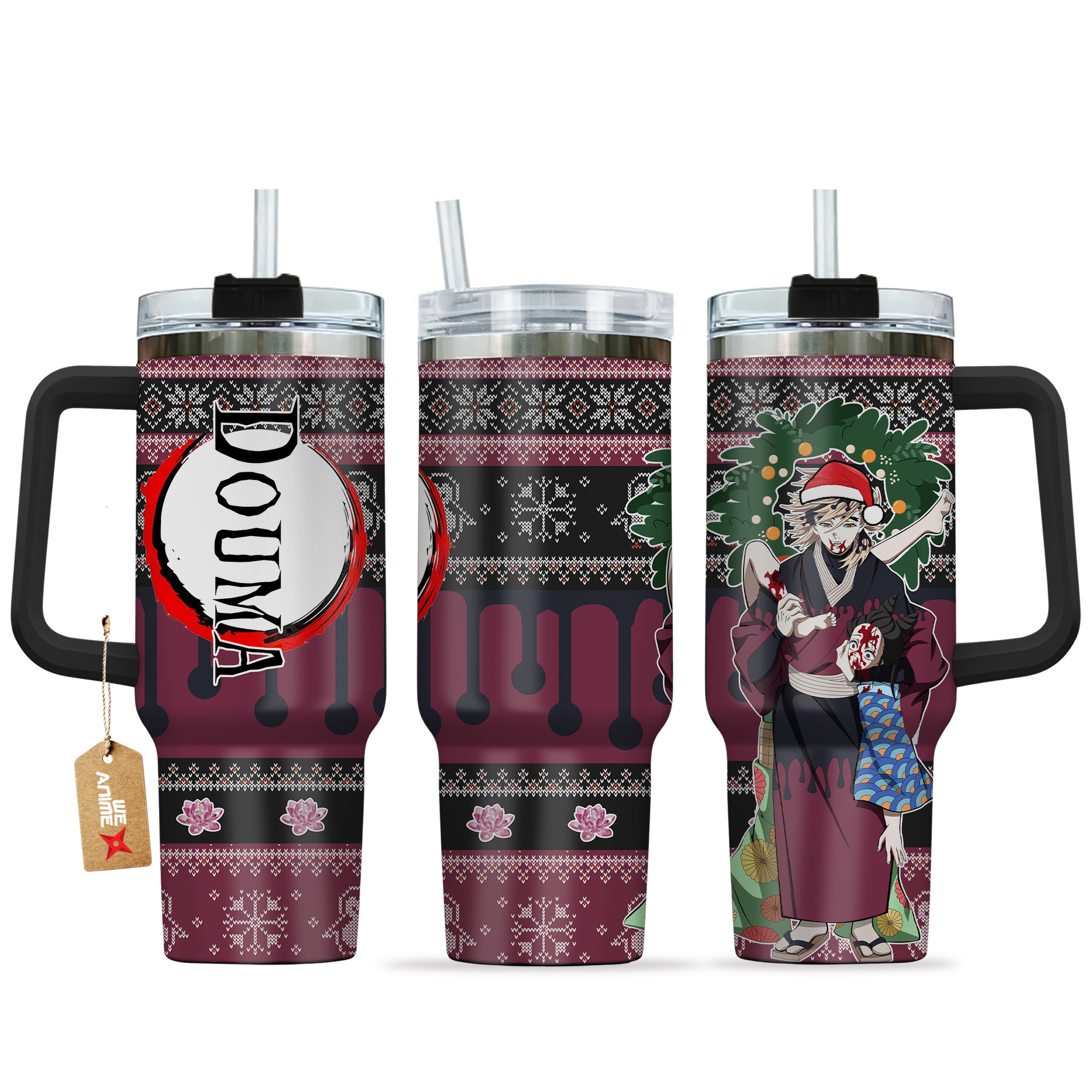 Douma Demon Slayer Anime Custom Stanley Cup 40 oz 30 oz Tumbler With HandleTVC2301159