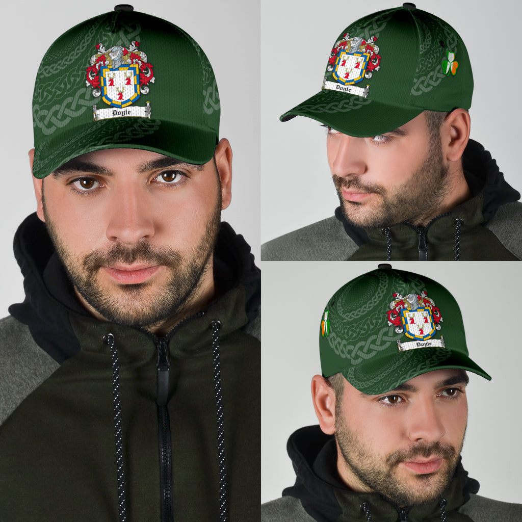 Doyle Coat Of Arms - Irish Family Crest St Patrick's Day Hat Classic Cap Trucker Hats Custom Hats Gifts For Men & Women