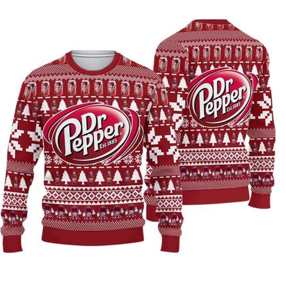 Dr Pepper Christmas Sweater, Diet Dr Pepper Xmas Sweater