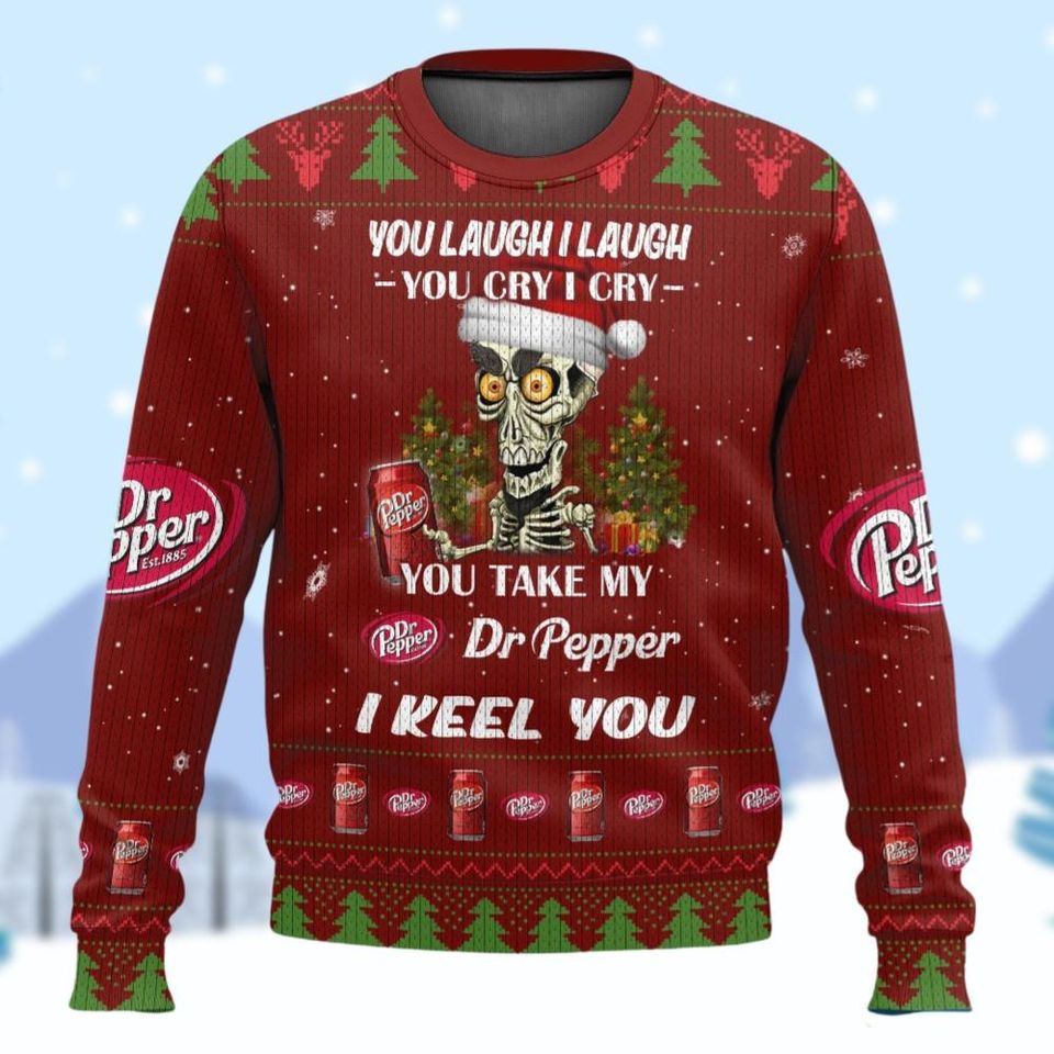 Dr Pepper Soda Sweater, Soda Lovers Christmas Sweater, Diet Dr Pepper Ugly Sweater