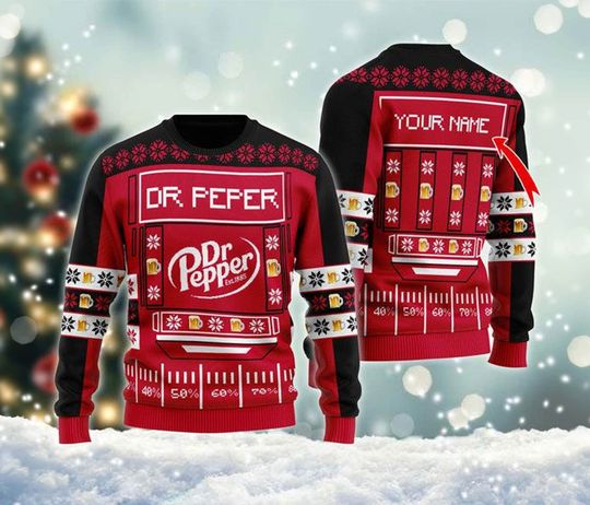 Dr Pepper Ugly Christmas Sweater - Image 2