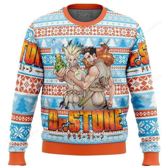 Dr. Stone Ugly Christmas Sweater Adult 3D Funny Matching for family