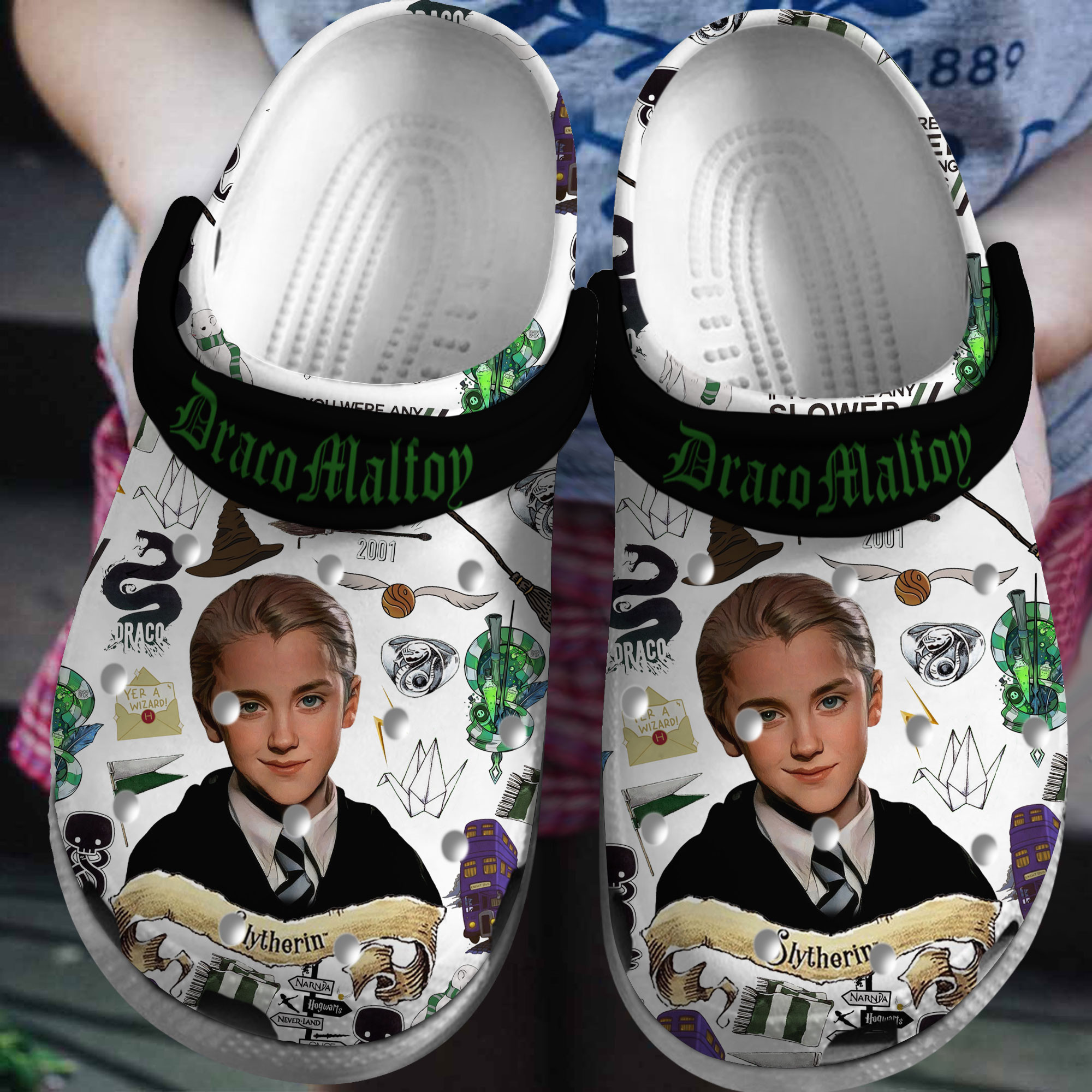 Draco Malfoy Harry Potter Movie Crocs Crocband Clogs Shoes Comfortable For Men Women and Kids
