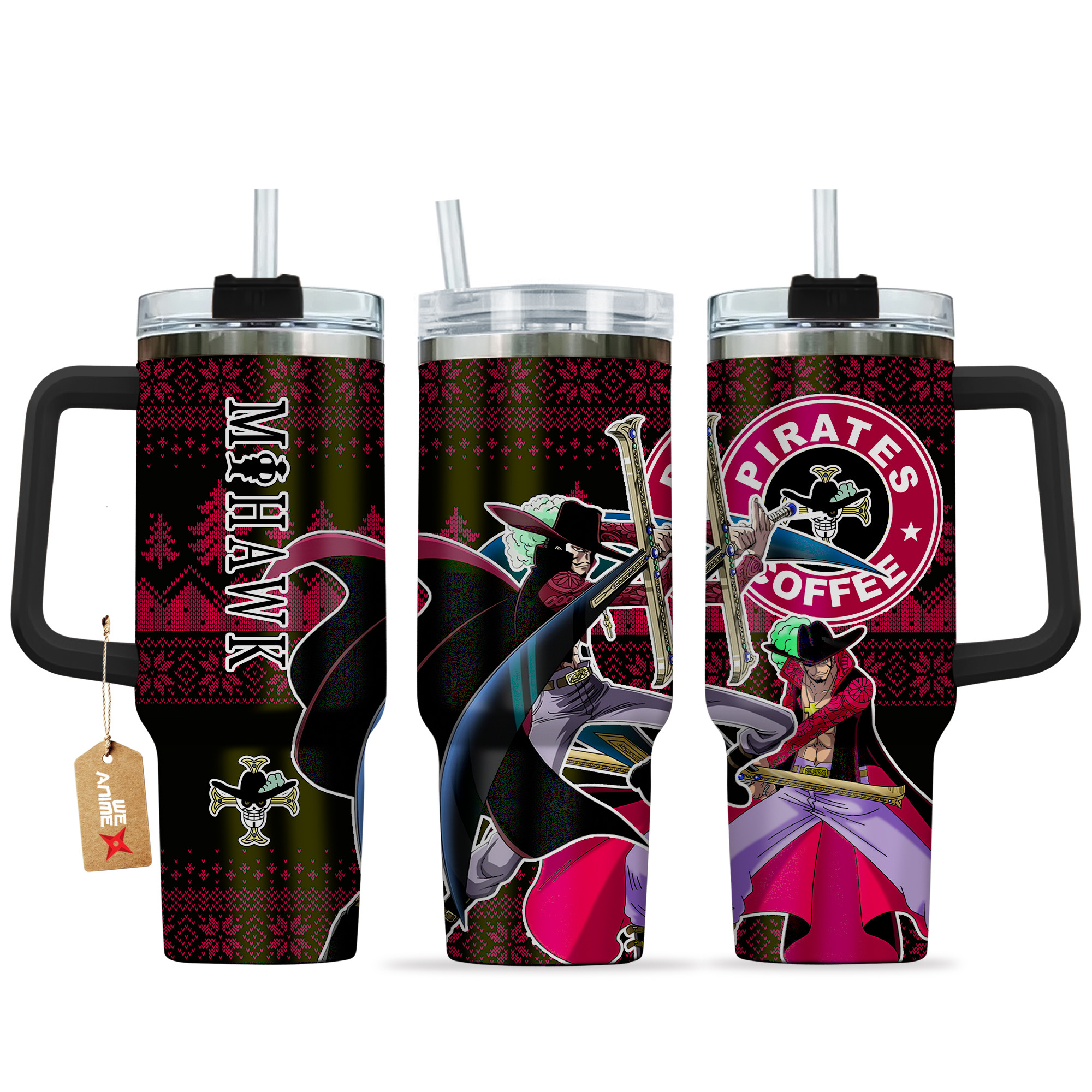 Dracule Mihawk One Piece Anime Custom Stanley Cup 40 oz 30 oz Tumbler With HandleTVC2301147
