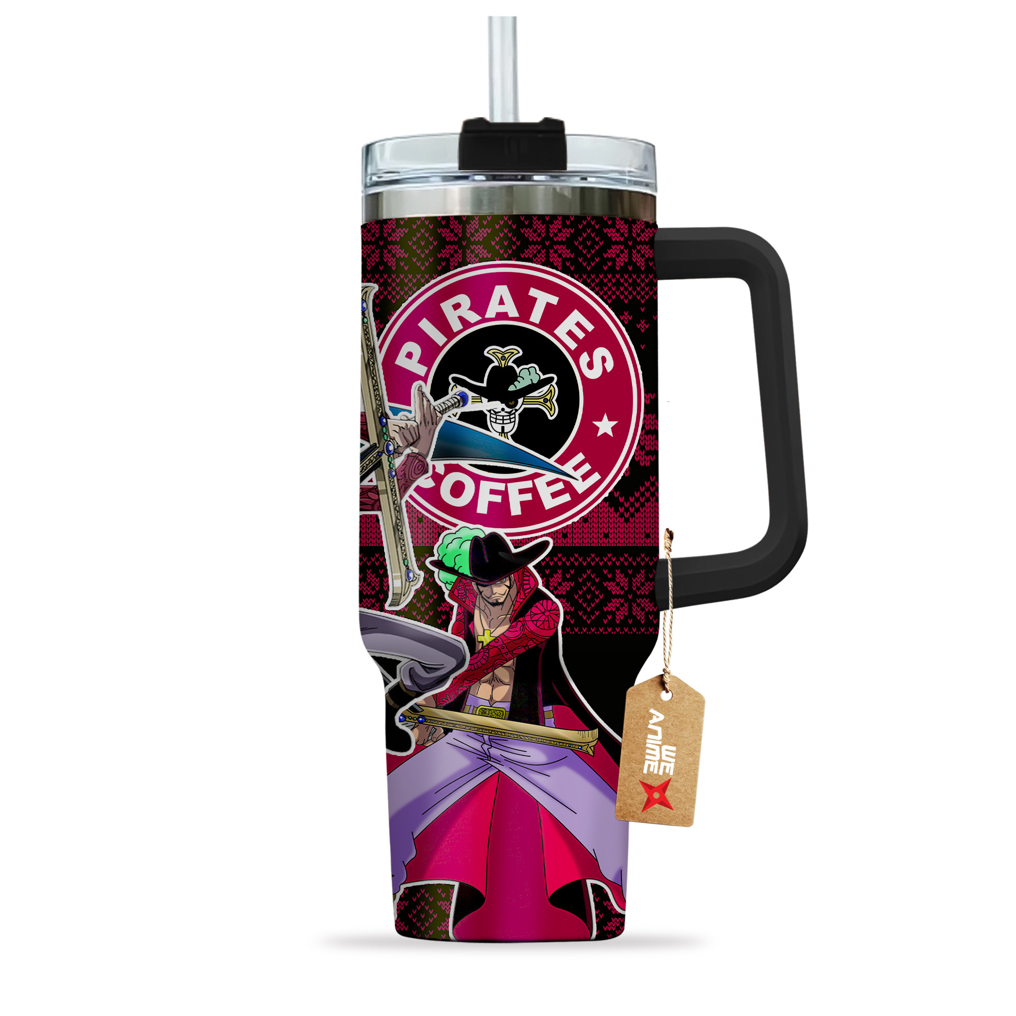 Dracule Mihawk One Piece Anime Custom Stanley Cup 40 oz 30 oz Tumbler With HandleTVC2301147 - Image 4