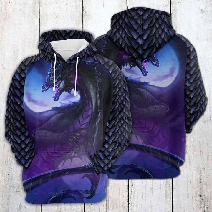 Dragon 3D All Over Print Hoodie, Zip Hoodie